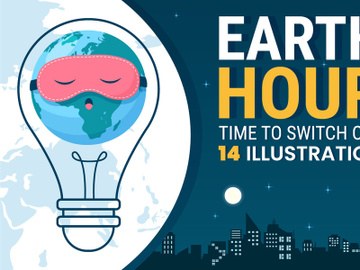 14 Happy Earth Hour Day Illustration preview picture