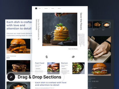 Restoo - Restaurant Landing Page UI Kit