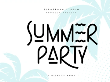 Summer Party - Display Font preview picture