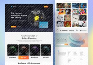 NFT Ring - NFT Marketplace Landing Page