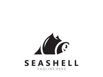 Seashell Logo. Ocean Animals premium quality graphic outline symbols collection preview picture