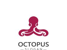 Octopus logo image design icon illustration animal vector