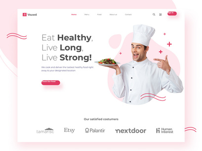 Vouwd - Landing Page for Healthy Food