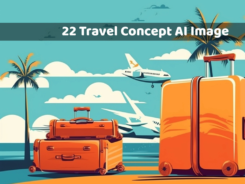 Travel Concept Illustration AI Image