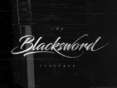 Adorn your Design Projects with Blacksword Typeface Font