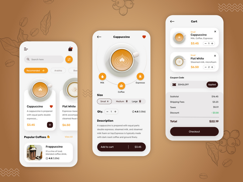 Café Coffee House Mobile App