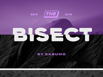 Bisect Display Font preview picture