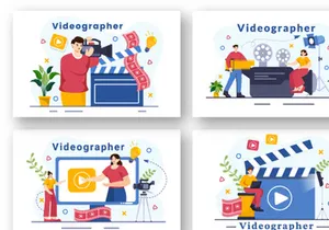 12 Videographer Illustration