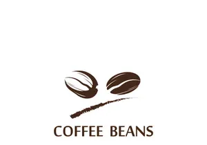 Premium coffee bean logo design.