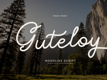 Guteloy | Monoline Script preview picture
