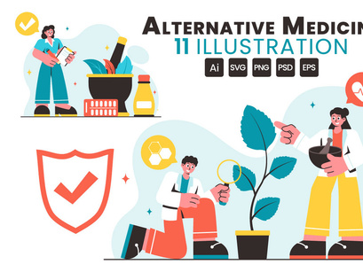 11 Alternative Medicine Illustration