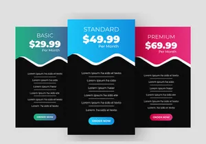 Pricing Table UI Elements Design Ver-2
