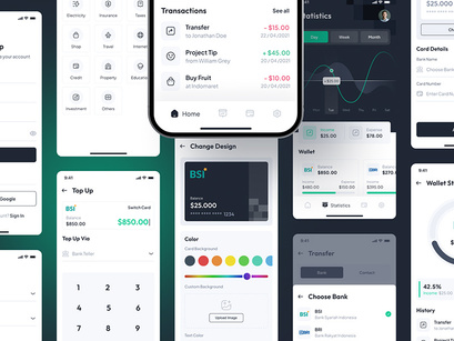 Digital Wallet App UI Kit