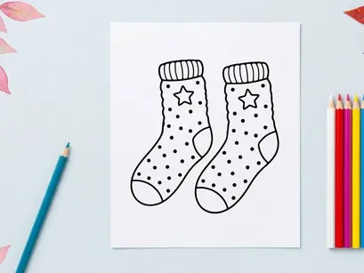Ilustrasi seni garis kaus Natal untuk kartu ucapan hari raya dan desain dekorasi musim dingin