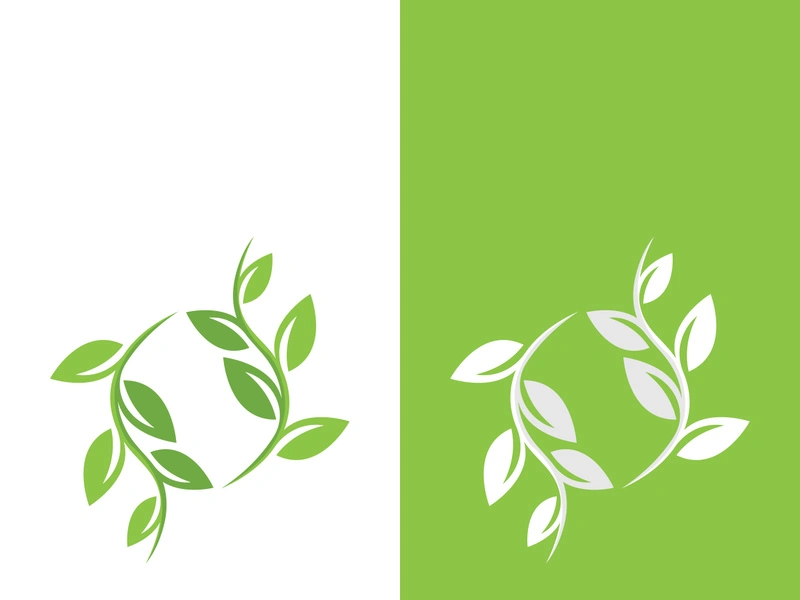 Green tree leaf nature logo images illustration design