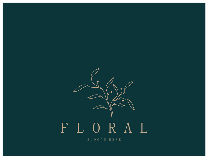 Elegant floral and leaf frame. Delicate botanical vector illustration for labels, spas, corporate identity, and wedding invitations