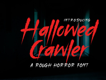 Hallowed Crawler - Rough Font preview picture