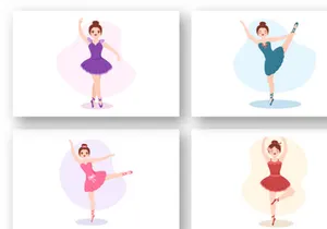 15 Ballet or Ballerina Illustration