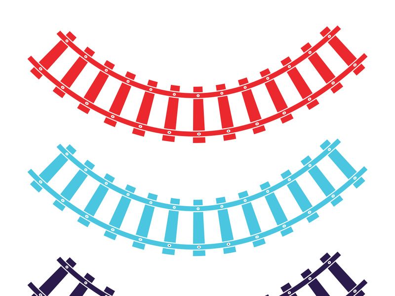 Train way icon vector for designer