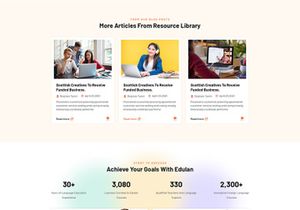 Education And LMS PSD Template