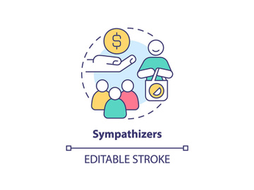 Sympathizers concept icon preview picture