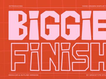 Biggie Finish | Hand Drawn Display preview picture