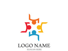 Community, network and social icon design template