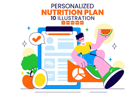 10 Personalized Nutrition Plan Illustration