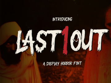 Last One Out | Display Horror Font preview picture