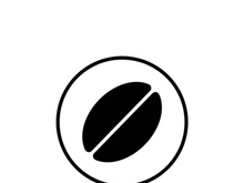 coffee bean icon vector illustration template