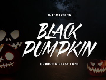 Black Pumpkin - Horror Display Font preview picture