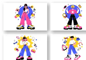 10 Outfit of the Day OOTD Illustration
