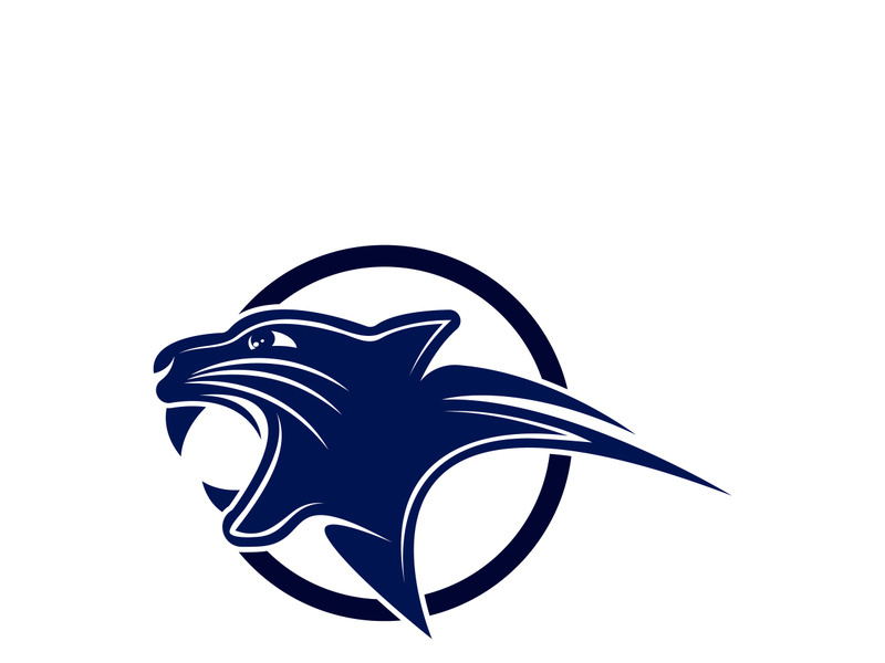 Panther head logo icon vector design template illustration