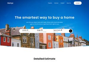 Homyz - Real-estate-landing-page