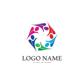 people group and community logo icon illustration design vector preview picture