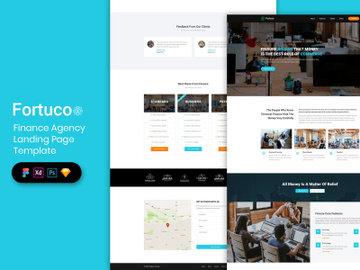 Finance Agency Landing Page Template preview picture