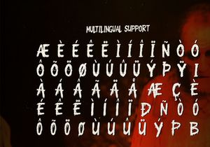 Last One Out | Display Horror Font