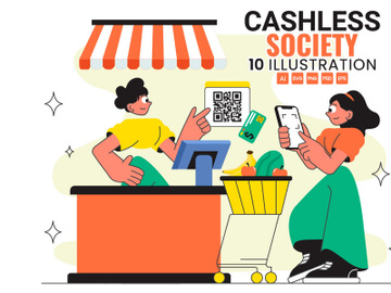 10 Cashless Society Payment Illustration preview picture