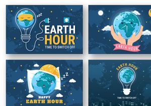 14 Happy Earth Hour Day Illustration