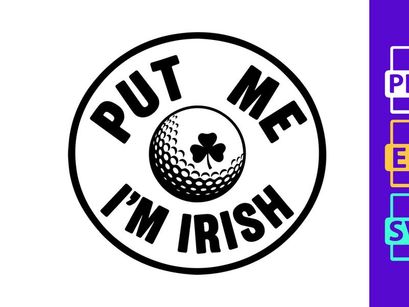 Putt Me I'm Irish Golf St Patrick's Day