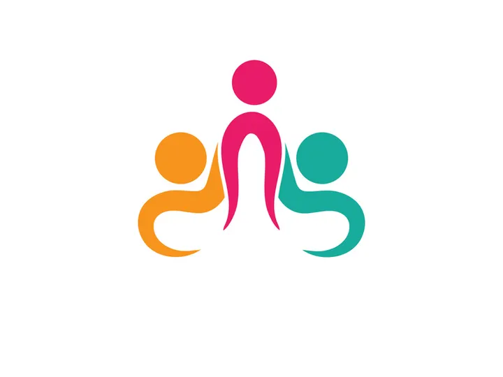 Community peole team group colorful logo