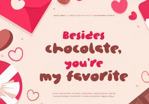 Cute Love - Display Font