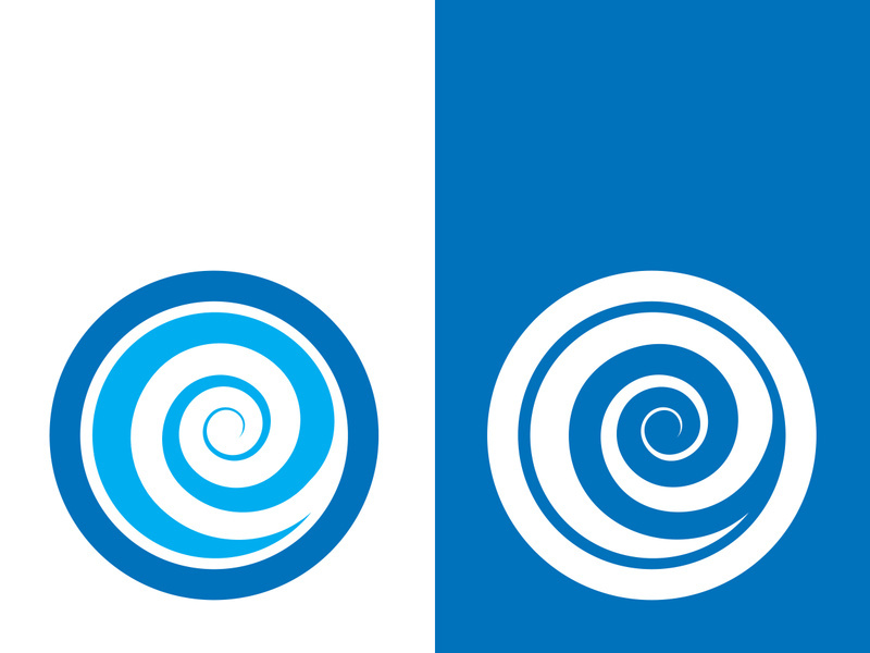 Wave beach vector illustration design logo