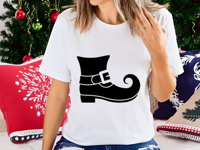 Black Leprechaun Shoe with Buckle