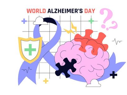 10 World Alzheimer's Day Illustration