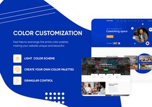 Landing Page Coworking Template PSD Figma