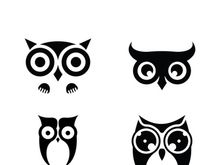 Owl logo icon design animal and simple business abstract vector