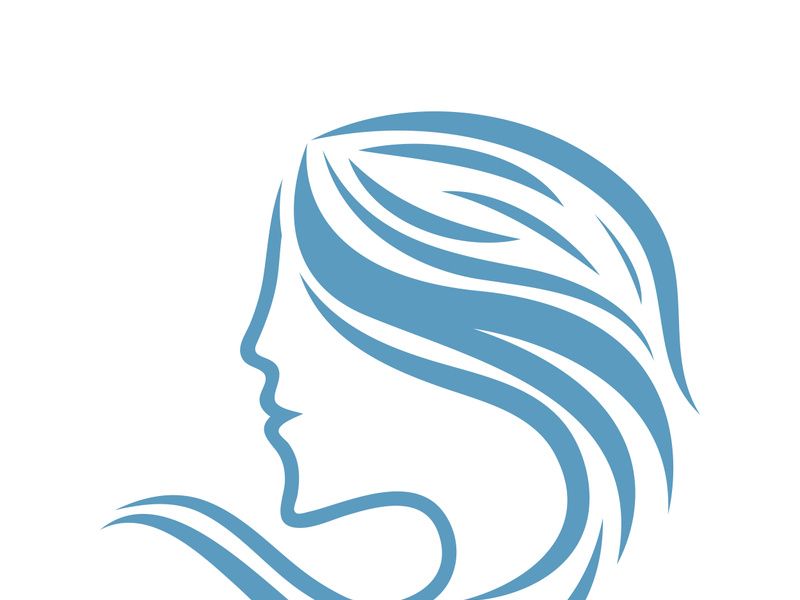 Women beauty, salon, spa, hair minimalist logo design inspiration