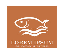 Fish logo template. Creative vector symbol