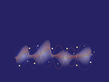Sound waves vector illustration design template